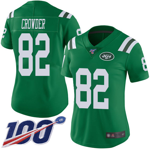 New York Jets Limited Green Women Jamison Crowder Jersey NFL Football #82 100th Season Rush Vapor Untouchable